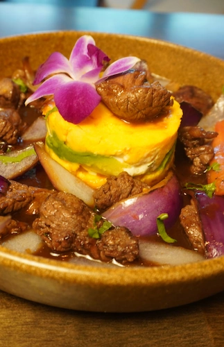 Causa de Lomo Saltado Manta